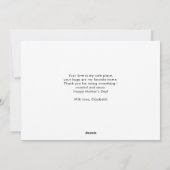 Photo Collage de photos très élégant Carte de la f (Dos)