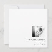 Photo Collage Elegant Sage Mariage Carte de remerc (Dos)