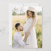 Photo Collage Élégante Carte de Noël (Dos)