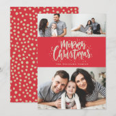 Photo Collage Famille Carte photo de vacances (Devant / Derrière)