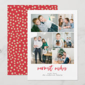 Photo Collage Famille Carte photo de vacances (Devant / Derrière)