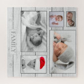 Photo Collage Family Keepsaké Puzzle (Horizontal)