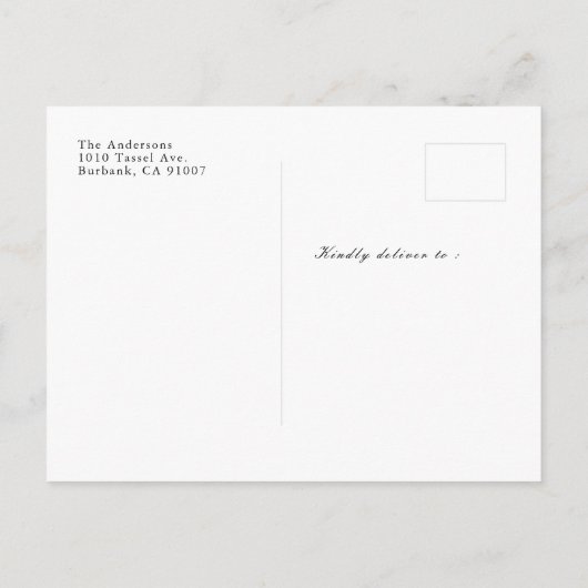 Photo Collage Gradient Afstuderen aankondiging (Achterkant)