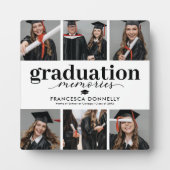 Photo Collage Graduation Memories Plaque (Devant)