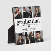 Photo Collage Graduation Memories Plaque (Recto)