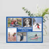 Photo Collage Graduation Open House Invitation (Debout devant)