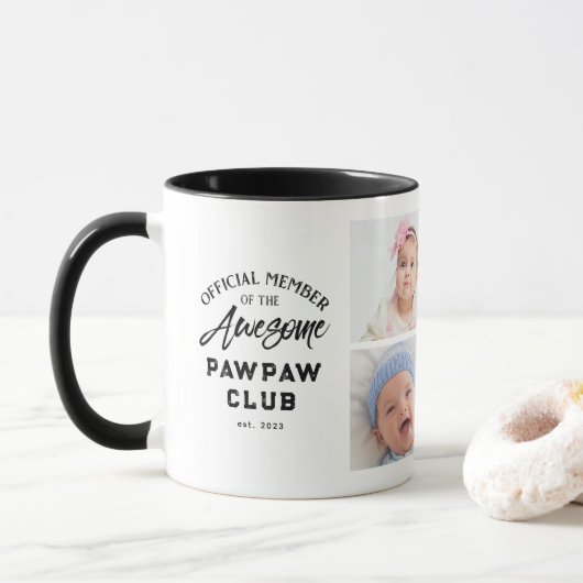 Photo Collage impressionnant PAWPAW Mug (Avec donut)
