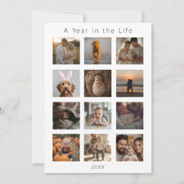Photo Collage Jaar Review - Kerst Nieuwjaar Feestdagenkaart