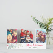 Photo Collage Joyeux Noël Carte de vacances (Debout devant)