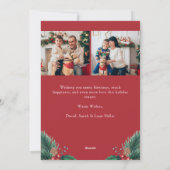 Photo Collage Joyeux Noël Carte de vacances (Dos)