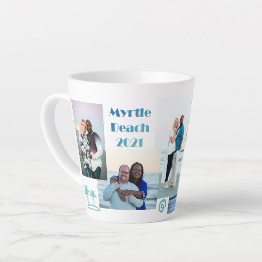 Photo Collage Latte Mug (Angle gauche)