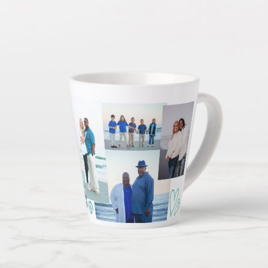 Photo Collage Latte Mug (Angle droit)
