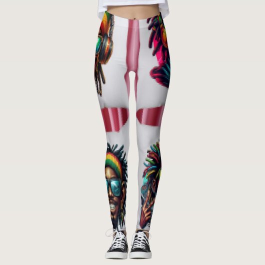 Photo Collage Leggings (Voorkant)