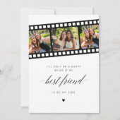 Photo Collage Maid Of Honor Carte de proposition (Devant)