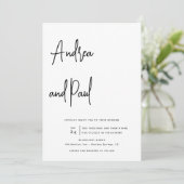 Photo Collage Mariage | Invitations de code Qr (Debout devant)