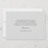 Photo Collage Mariage Merci plat | Gray (Dos)