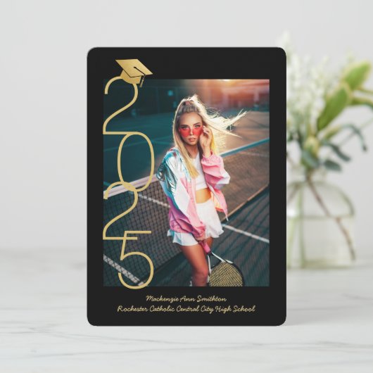 Photo Collage Modern 2025 Afstuderen Open Huis Aankondiging (Staand voorkant)