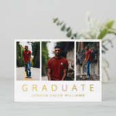 Photo Collage Moderne Faire-part de graduation (Debout devant)