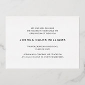 Photo Collage Moderne Faire-part de graduation (Verso)