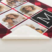Photo Collage Monogramme Rouge Buffle Noir Plaid (3/4)