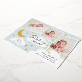 Photo Collage Moon & Stars Faire-part de naissance (Rotation)
