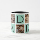 Photo Collage Mug - 5Photos | Fête des pères parfa (Centre)