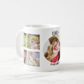 Photo Collage Mug Année de naissance Anniversaire  (Devant gauche)