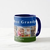 Photo Collage Mug du meilleur grand-père du monde  (Devant droit)