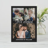 Photo Collage Nous avons Elopé Faire-part Mariage (Debout devant)