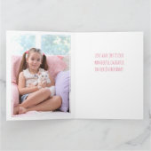 Photo Collage Numéro 8 Rose 8e Anniversaire Carte (Intérieur)