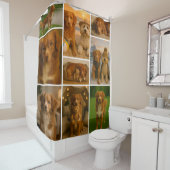 Photo Collage Personalized 9 Photo Template Douchegordijn (In situ)