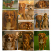 Photo Collage Personalized 9 Photo Template Douchegordijn (Voorkant)