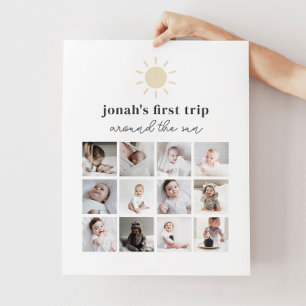 Photo Collage Poster - 1ère Voyage Autour Du Solei