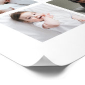 Photo Collage Poster - Bear 3 Ballons Bleus (Coin)