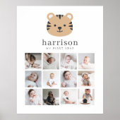 Photo Collage Poster - Tiger Face (Devant)