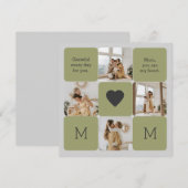 Photo Collage pour maman - Carte de voeux (Devant / Derrière)