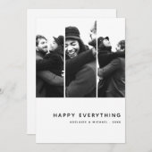 Photo Collage simple moderne Carte de vacances min (Devant / Derrière)