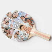 Photo Collage Simple Monogram Afbeelding Tafeltennisbatje (Zijkant)