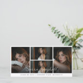 Photo Collage superposition Mini Faire-part de gra (Debout devant)