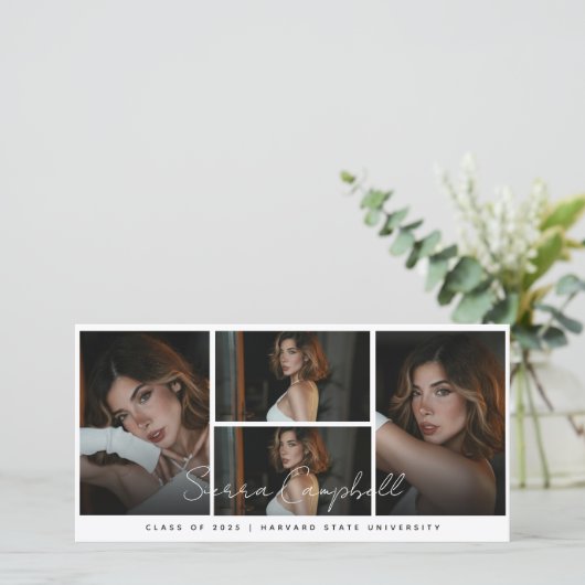 Photo Collage superposition Mini Faire-part de gra (Debout devant)