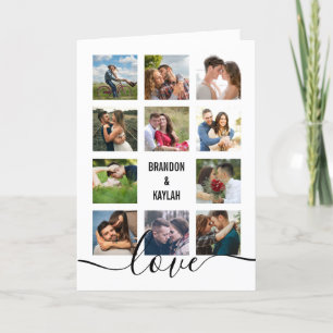 Photo Collage White Wedding Programme