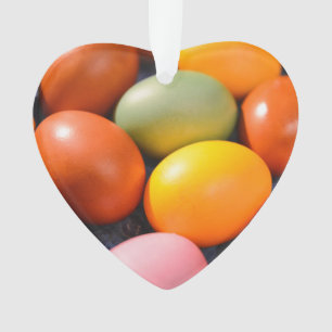 Photo colorée de coutume d'oeufs de pâques
