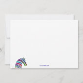 Photo Colorée Pony Anniversaire Fête Invitation (Dos)