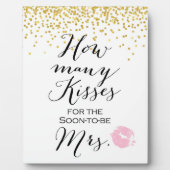 Photo Combien de baisers se connectent sur la plaque d'E (Devant)