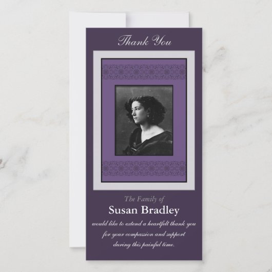 Photo commémorative 1 de Merci élégant de modèle (Devant)