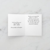 Photo commémorative Carte de remerciements avec dr (Intérieur)