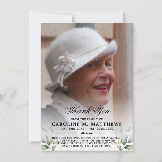 PHOTO commémorative des funérailles du Merci (Devant)