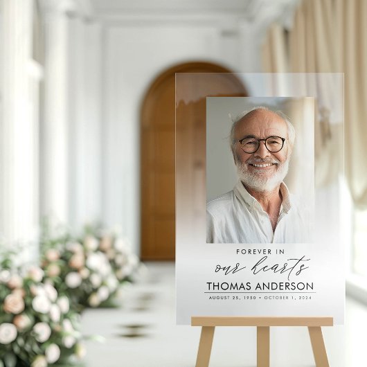 Photo commémorative ou funéraire Hommage blanc déf