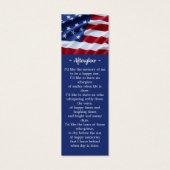 Photo commémorative Signet de prière funéraire pat (Dos)