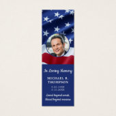 Photo commémorative Signet de prière funéraire pat (Devant)